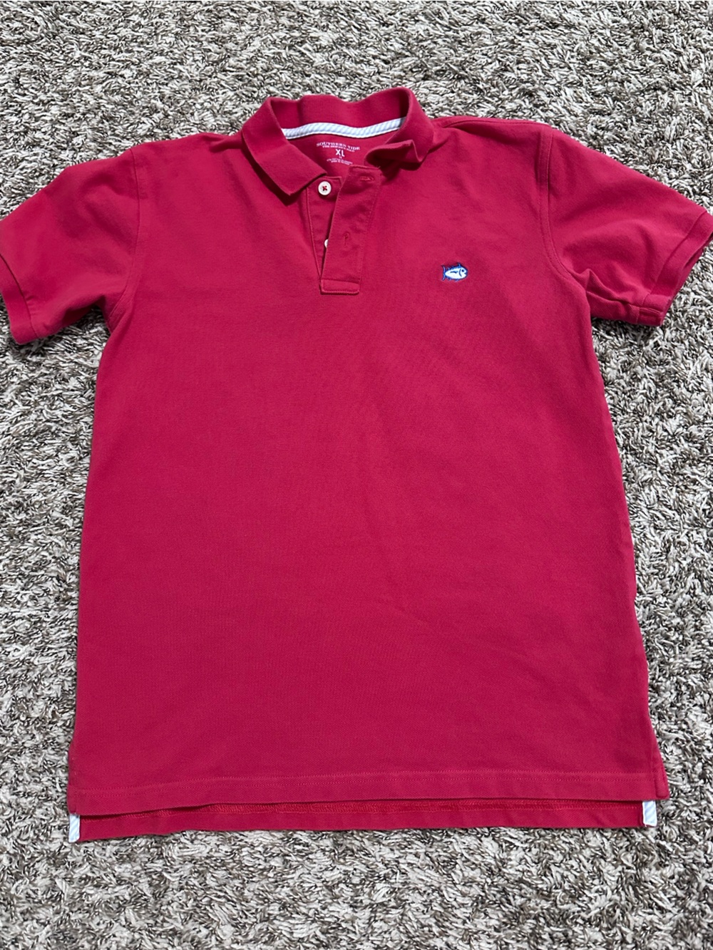 Southern Tide Boys Red Polo Shirt